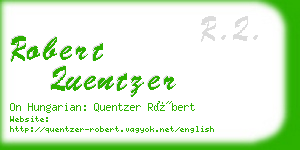 robert quentzer business card